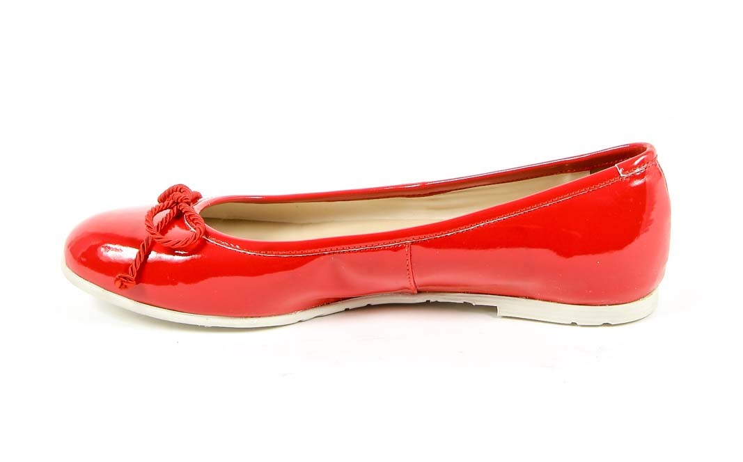 V 1969 Italia Ballerina da donna E08 VERNICE ROSSO