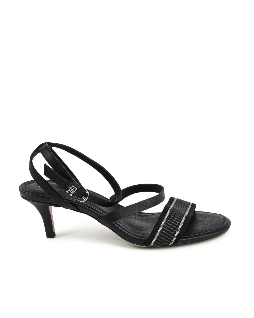 Sandalo da donna Tommy Hilfiger nero FW0FW07276BDS