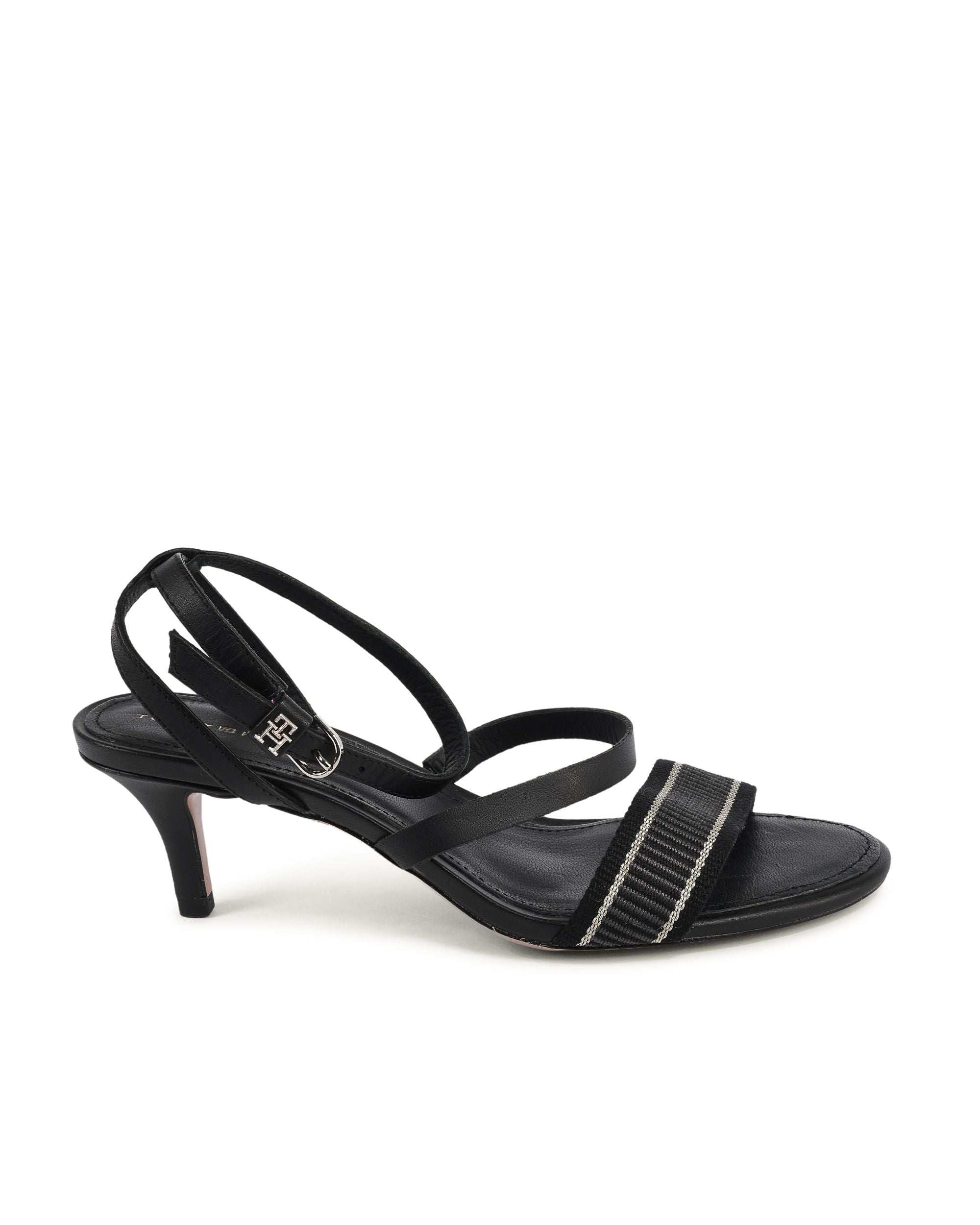 Sandalo da donna Tommy Hilfiger nero FW0FW07276BDS