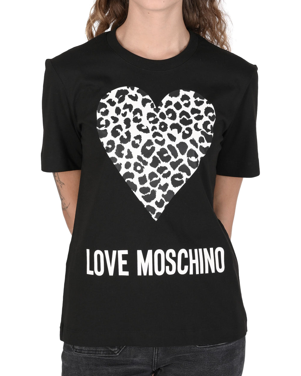 T-shirt da donna Love Moschino W 4 H06 27 M 3876 C74 NERO