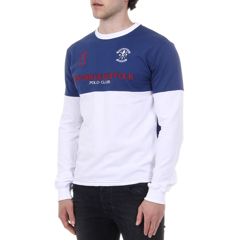 Maglione da uomo a maniche lunghe con scollo tondo Ufford & Suffolk Polo Club