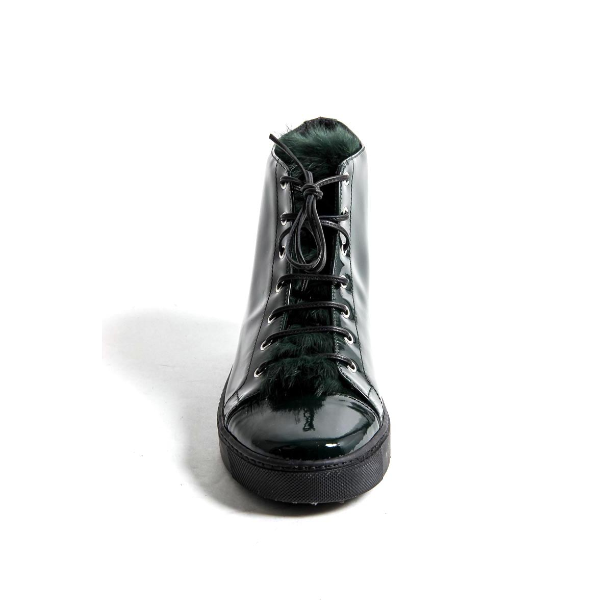 Sneaker alta da donna V 1969 Italia 312070 VERNICE VERDE