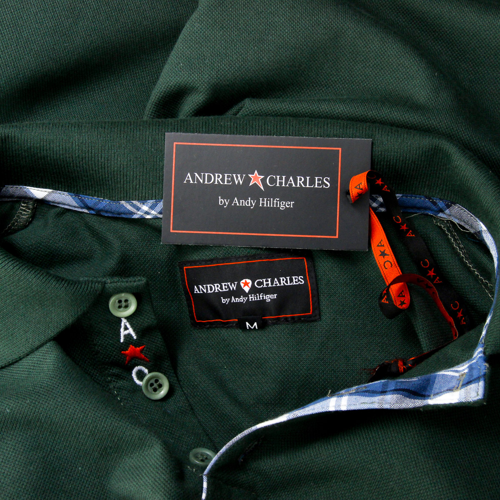 Andrew Charles Polo da uomo a maniche corte verde SEMELO