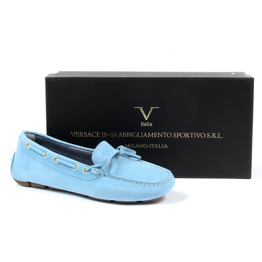 V 1969 Italia Mocassino da donna azzurro PISA