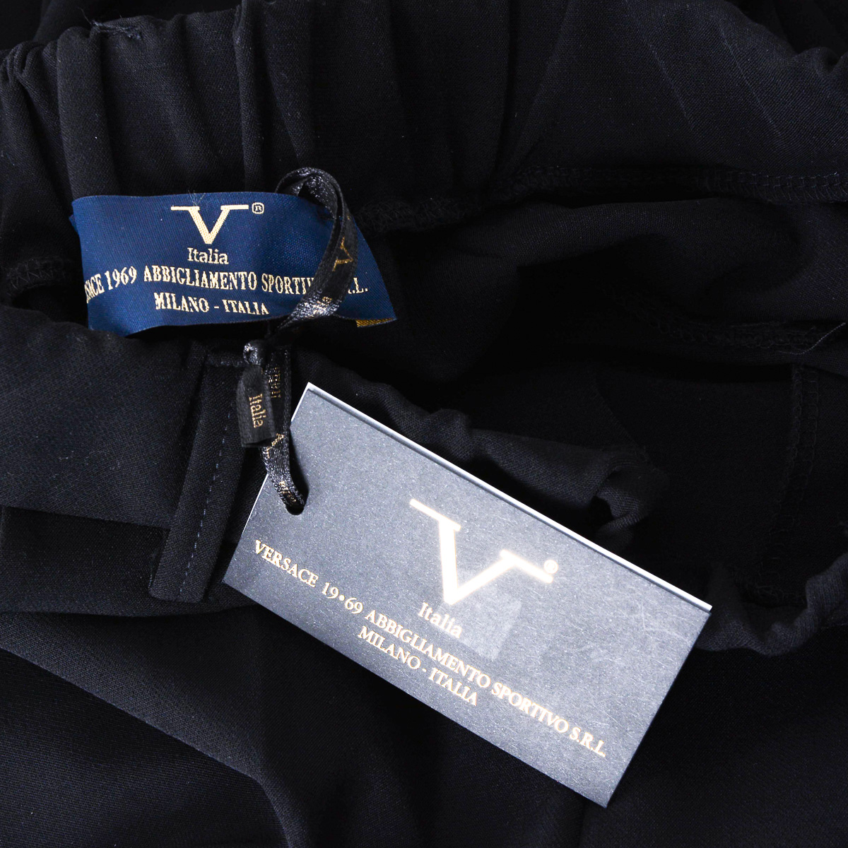 V 1969 Italia Pantaloni Donna Nero CLELIA
