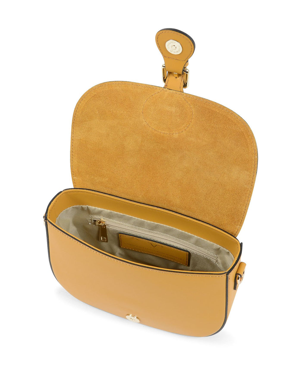 Borsa a tracolla da donna V Italia Yelloe BL10296 RUGA SENAPE