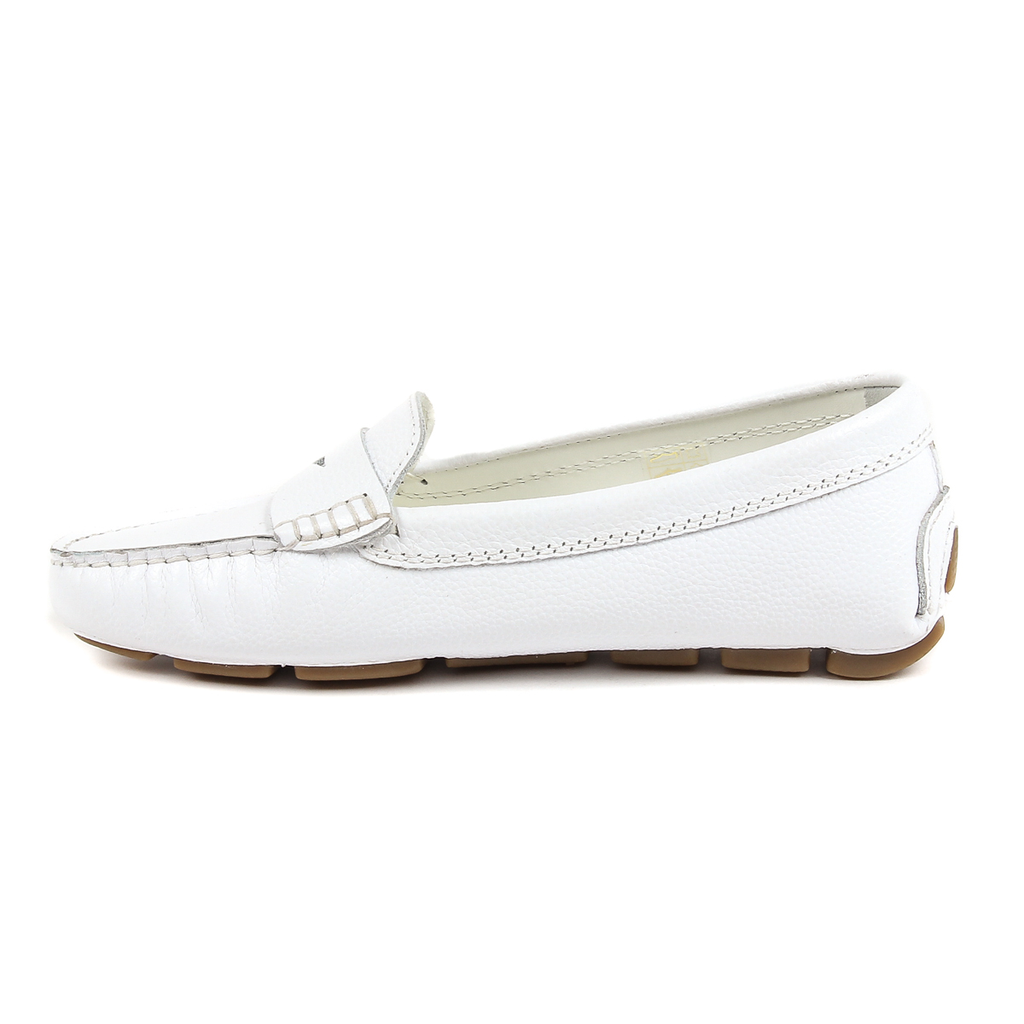 V 1969 Italia Mocassino da donna bianco AMALFI