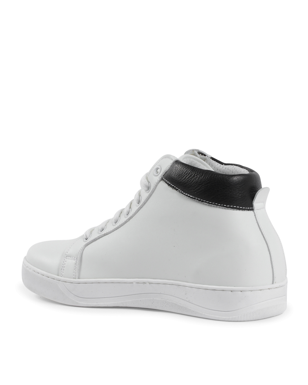 Sneaker Uomo 19V69 Italia Bianco Nero 2130 VITELLO BIANCO NERO