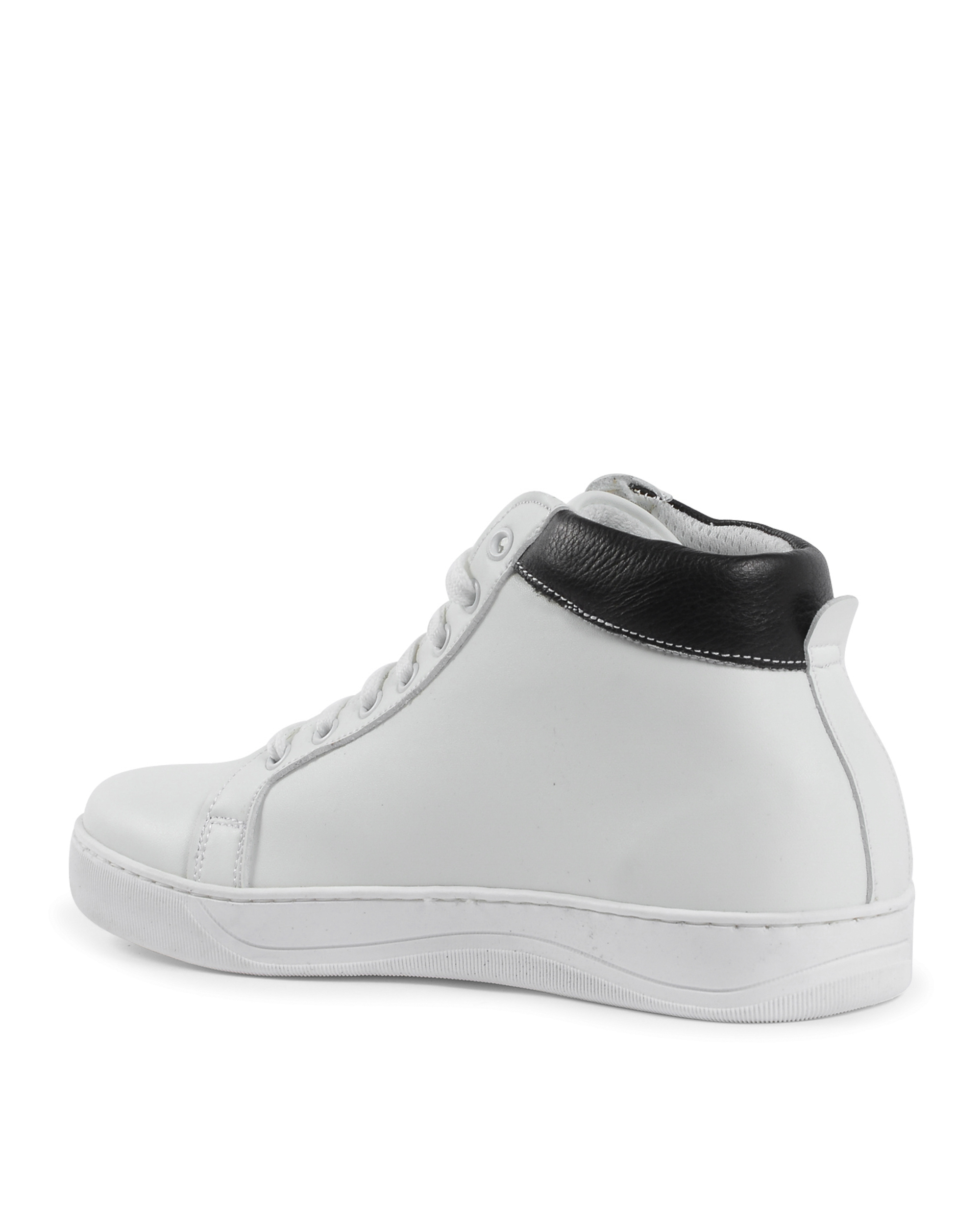 Sneaker Uomo 19V69 Italia Bianco Nero 2130 VITELLO BIANCO NERO