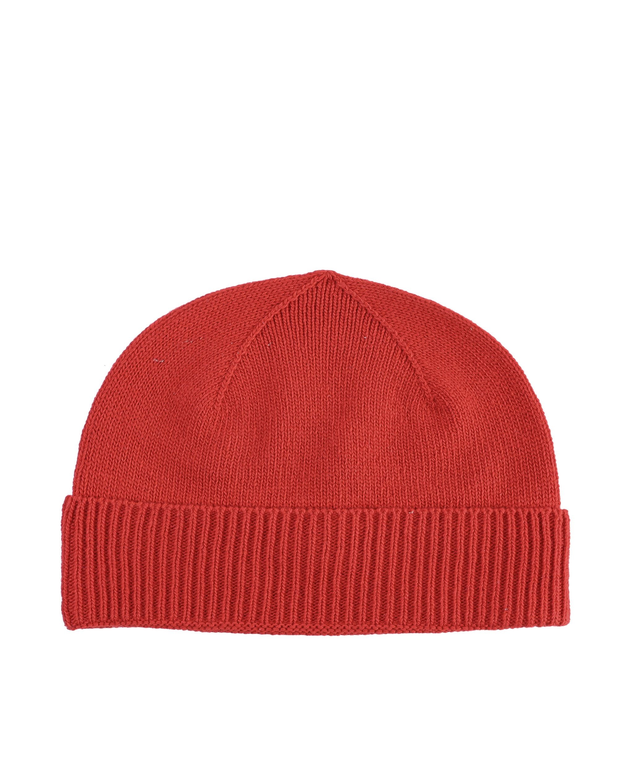 Berretto classico da donna in cashmere Crown of Edinburgh COE 004 ROSSO