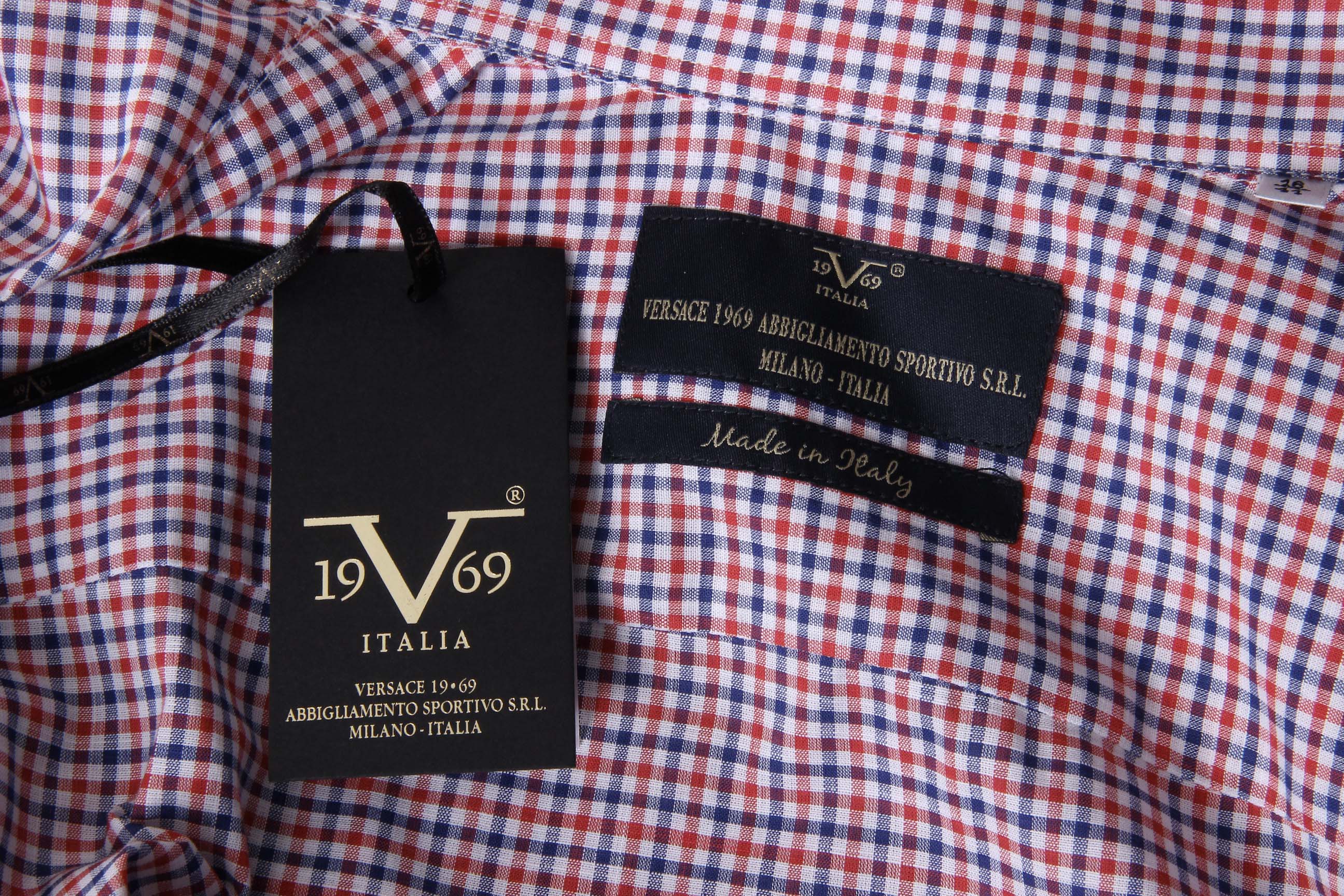 V 1969 Italia Camicia da uomo con bottoni sul collo 627 VAR. 10