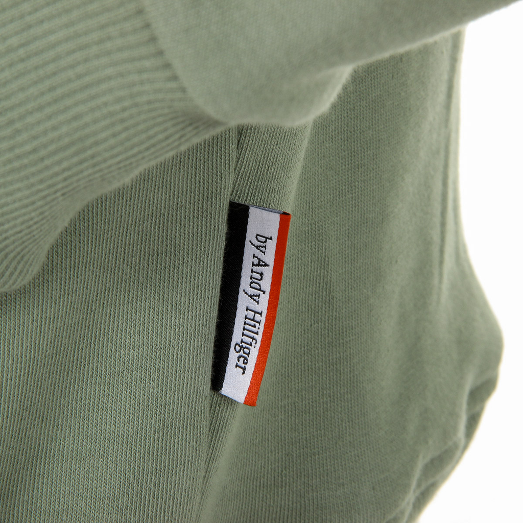 Felpa con cappuccio Andrew Charles da uomo, maniche lunghe, scollo rotondo, verde FIFI