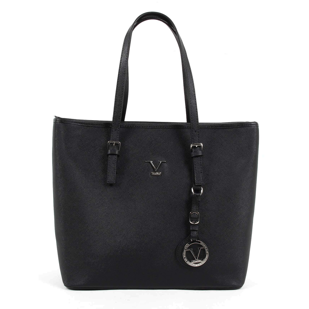 V 1969 Italia Borsa da donna nera RENTA