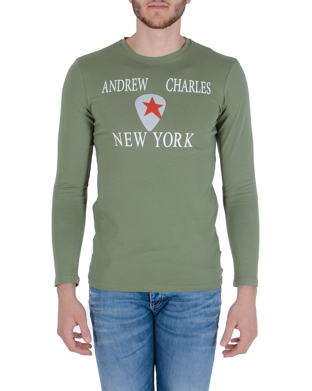 Andrew Charles Maglietta da uomo LS SELMA GREEN S14