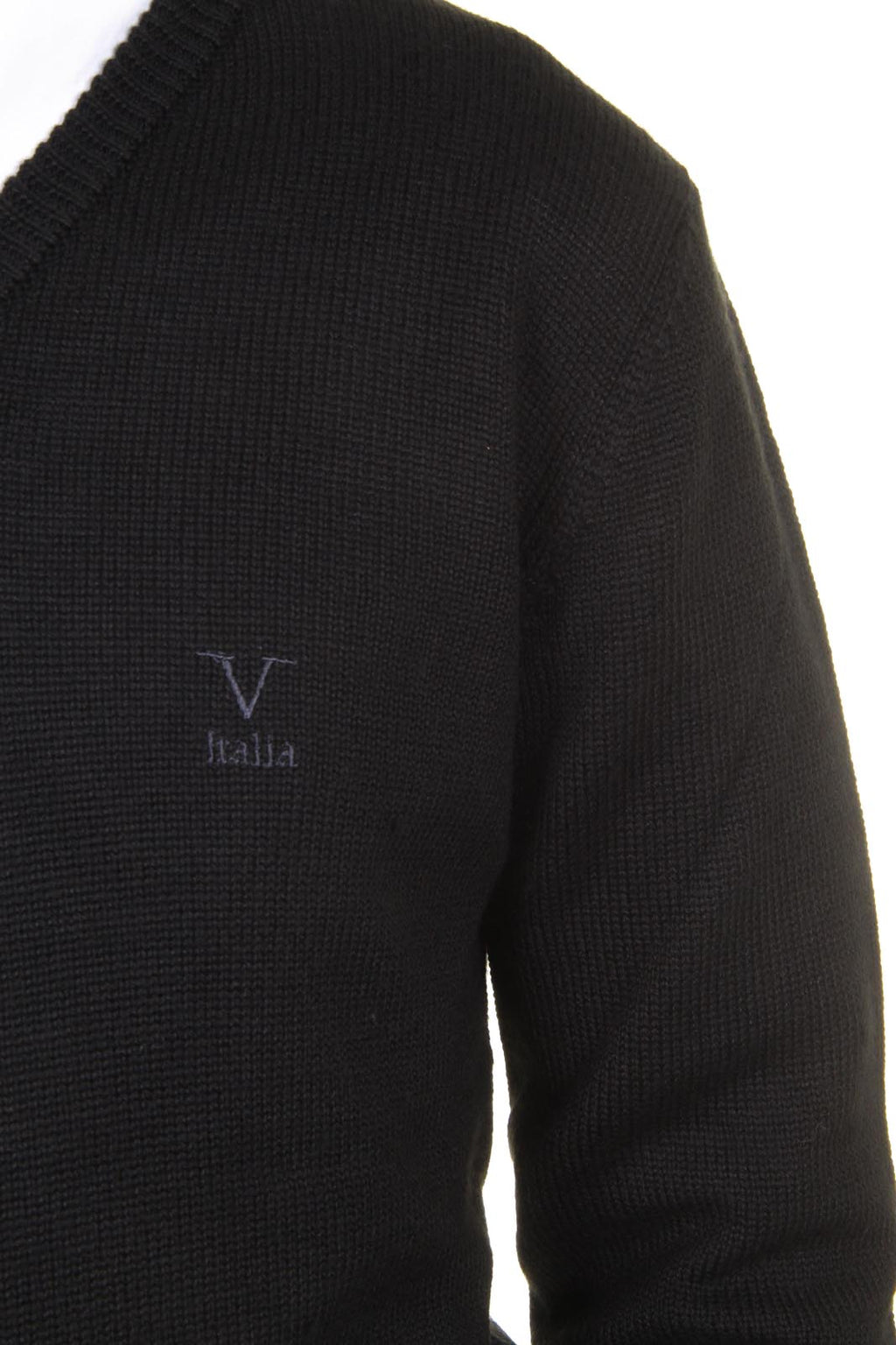 Maglione uomo scollo a V V 1969 Italia 9803 SCOLLO V NERO