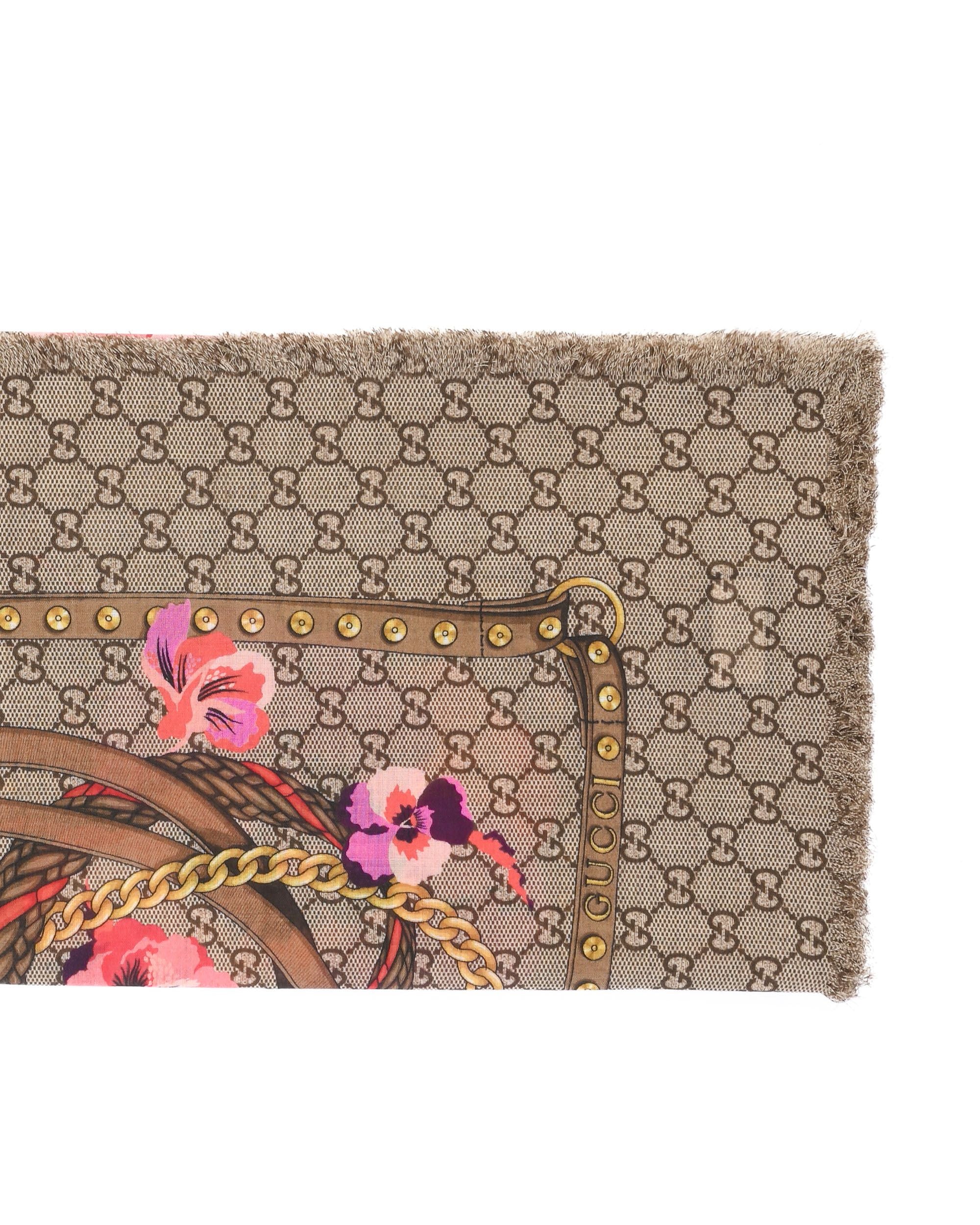 Gucci Original GG 100% lana Sciarpa 508797 3G200 5879