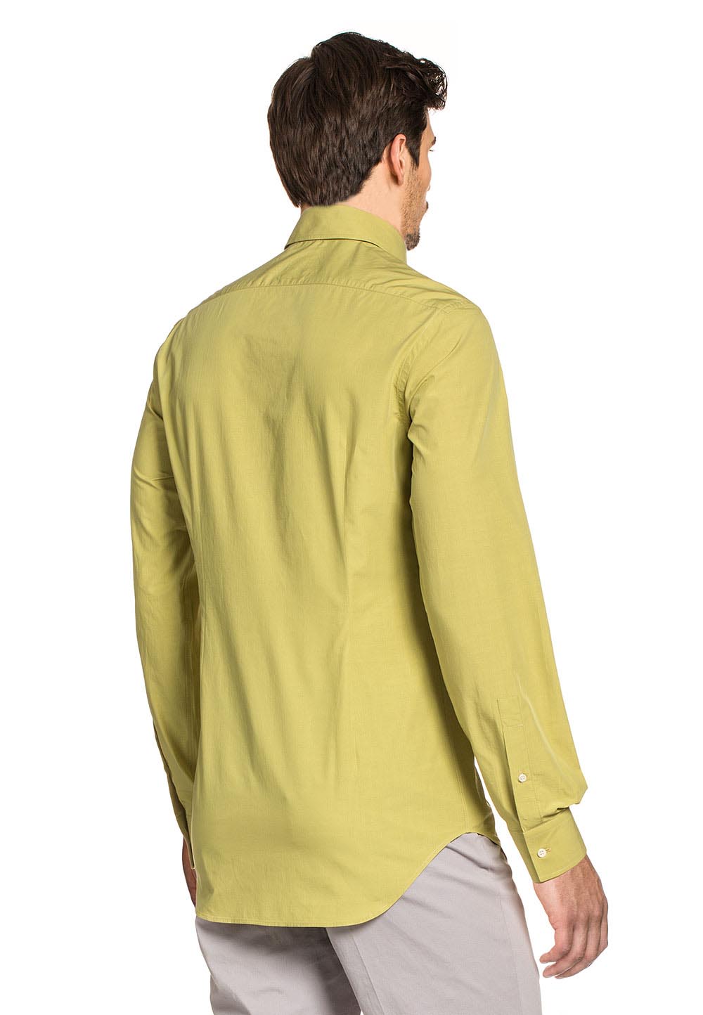 Camicia da uomo slim fit con bottoni e collo alto V 1969 Italia SBD31