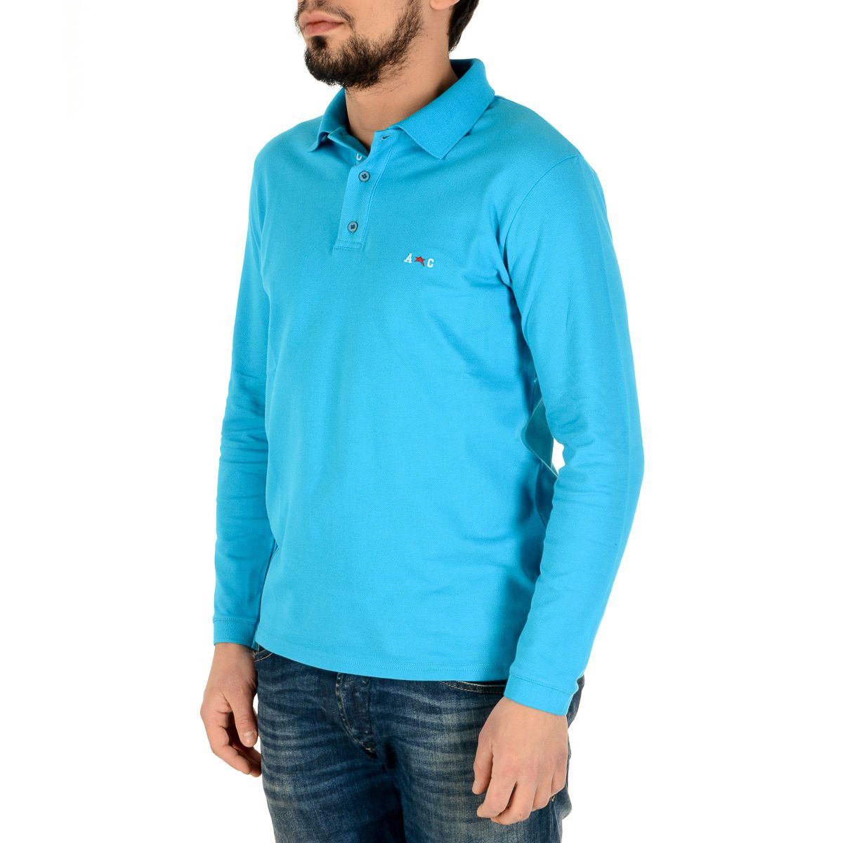 Polo da uomo Andrew Charles By Andy Hilfiger PT160 32001 ALABAMA AZURE