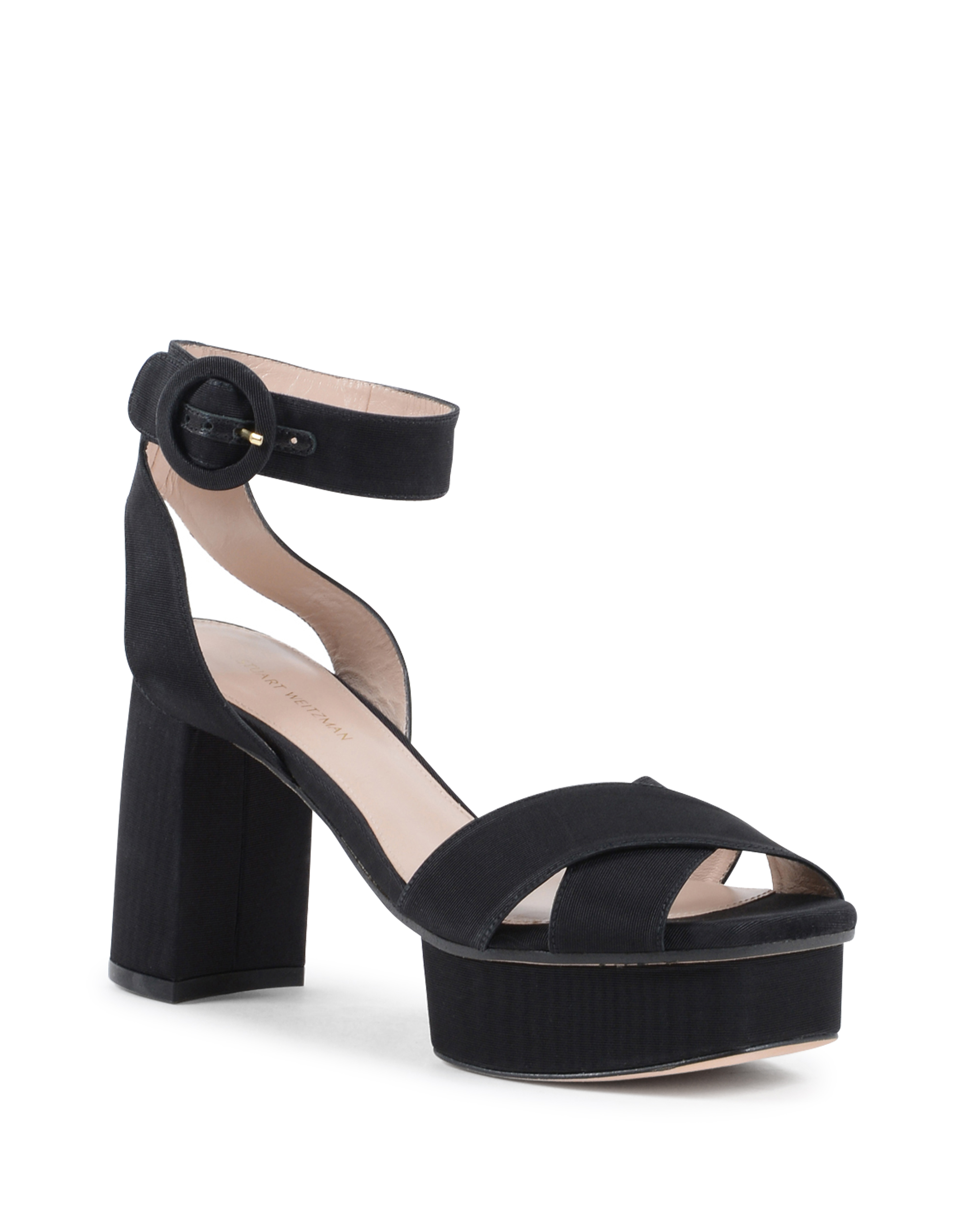 Stuart Weitzman Sandalo con cinturino alla caviglia da donna Nero CARMINA