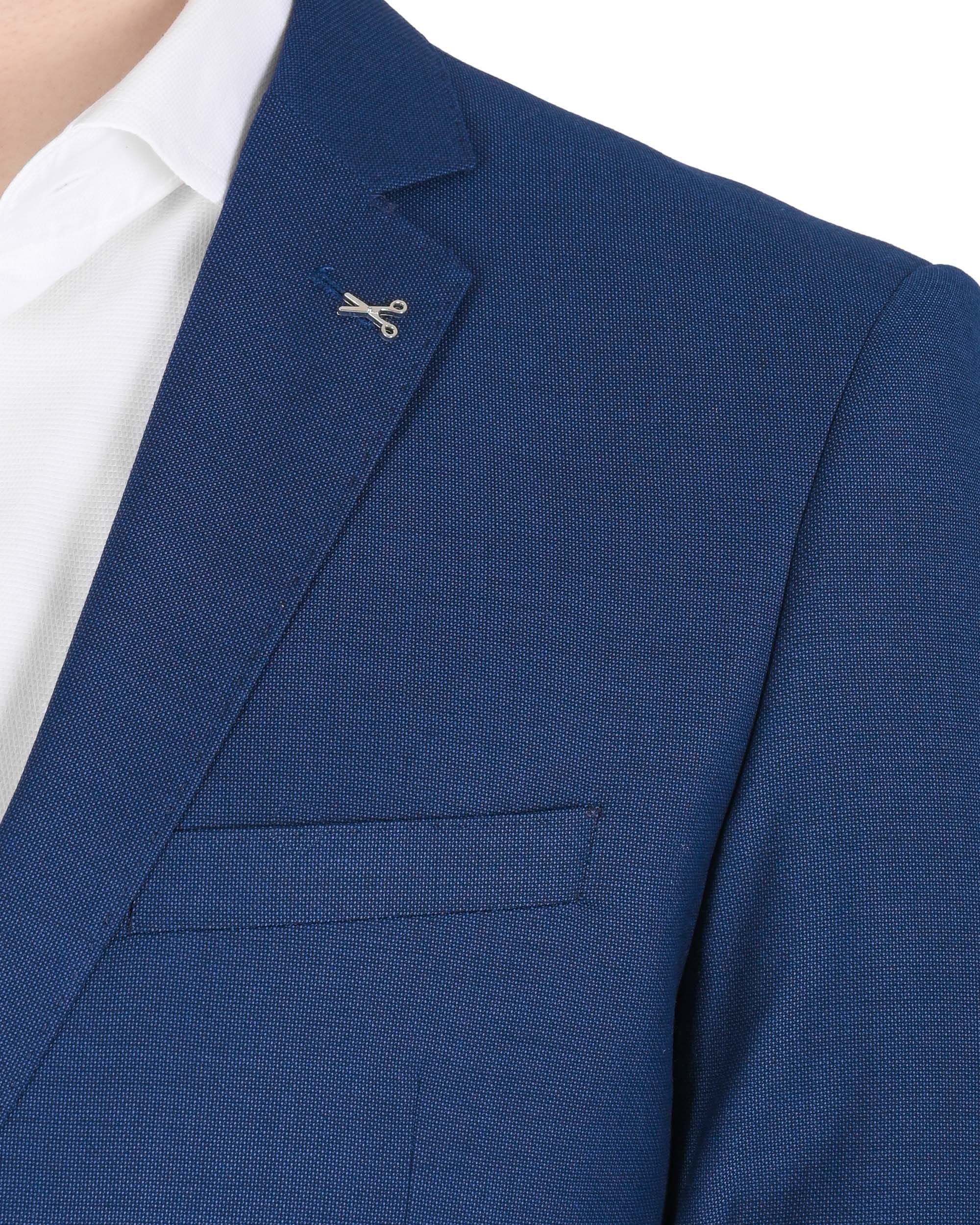 19V69 Italia Mens Suit KENT BLUE ROYALE