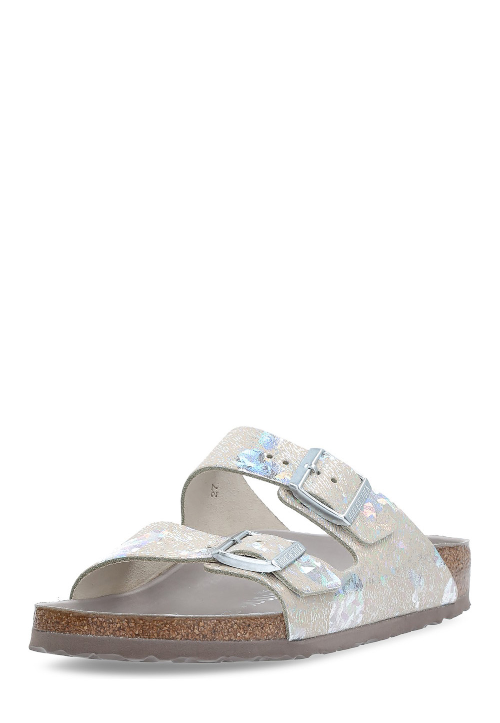 Sandalo Birkenstock da donna color argento Arizona
