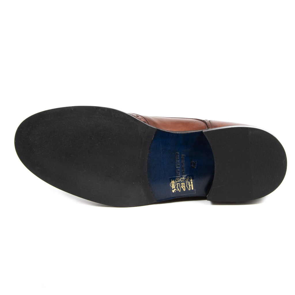 V 1969 Italia Scarpa Brogue da Uomo Marrone VERNON