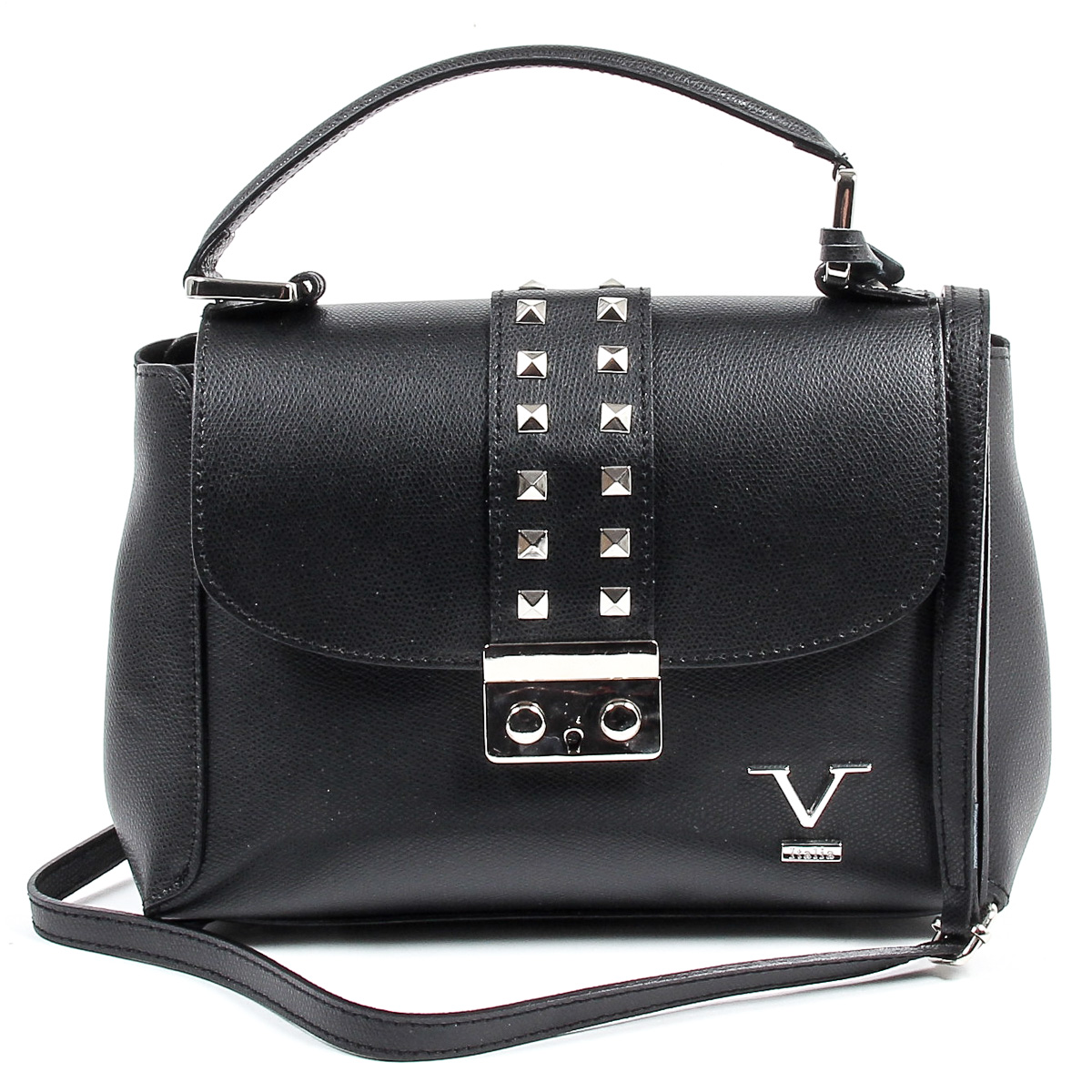 Borsa da donna V 1969 Italia V020-S PALMELLATO NERO