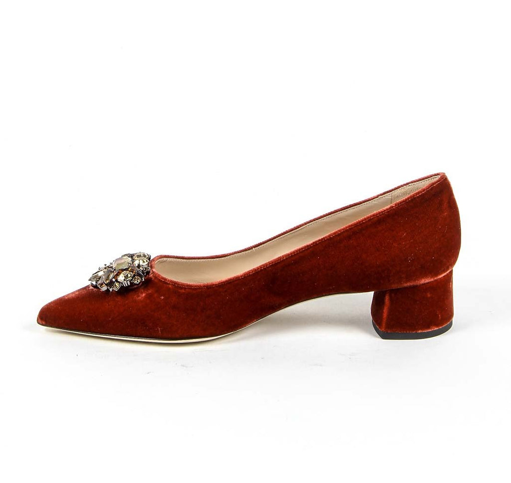 Décolleté da donna 19V69 Italia 3110276 VELLUTO ROSSO