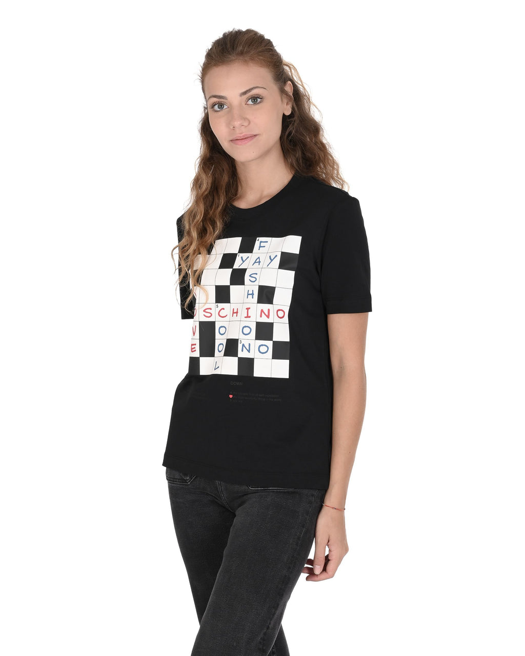 T-shirt da donna Love Moschino W 4 H06 17 M 3876 C74 NERO