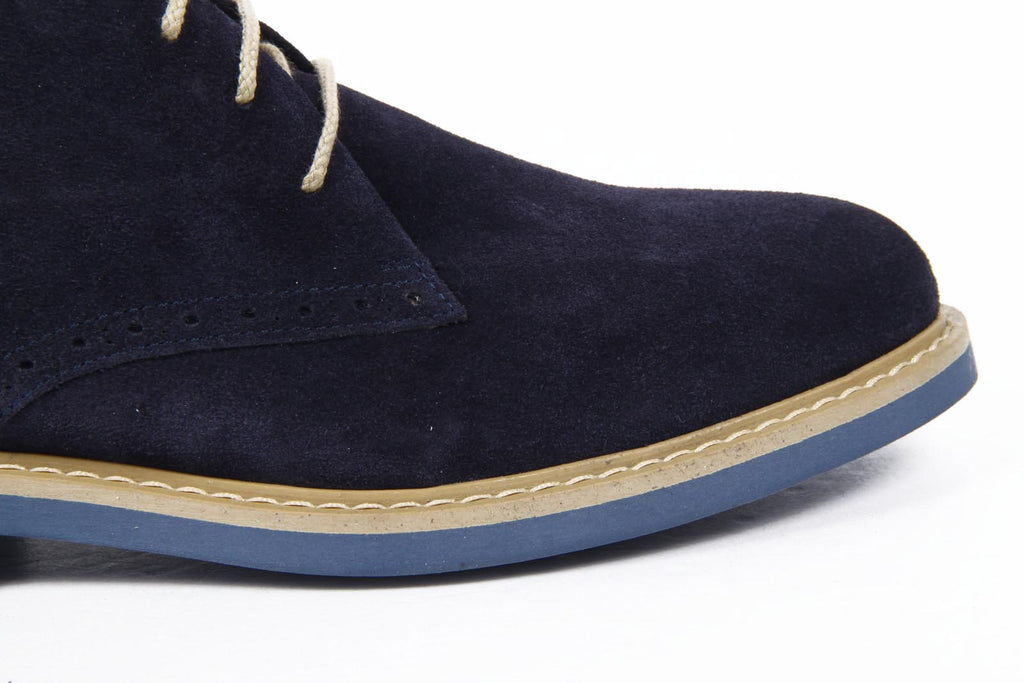 V 1969 Italia stivaletti uomo 5156 CAMOSCIO NAVY