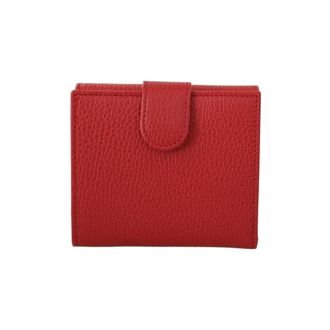 Portafoglio piccolo Gucci in pelle Interlocking rosso