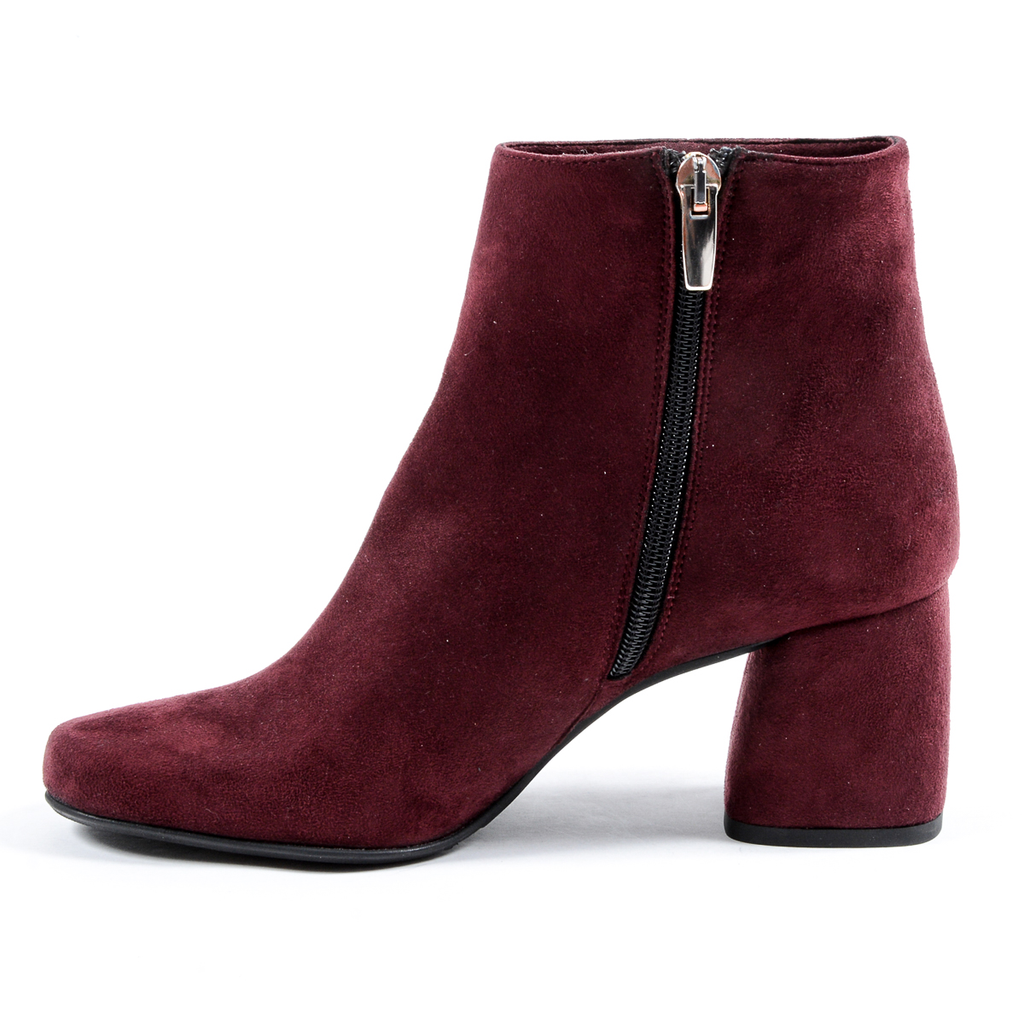 Stivaletti con tacco da donna Andrew Charles Bordeaux DOLLY