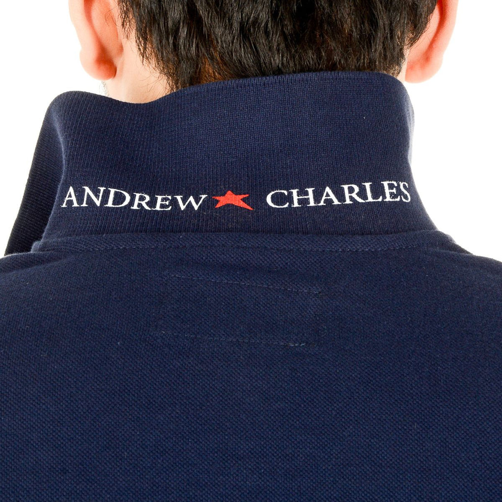 Polo da uomo Andrew Charles By Andy Hilfiger PT160 32001 ALABAMA NAVY