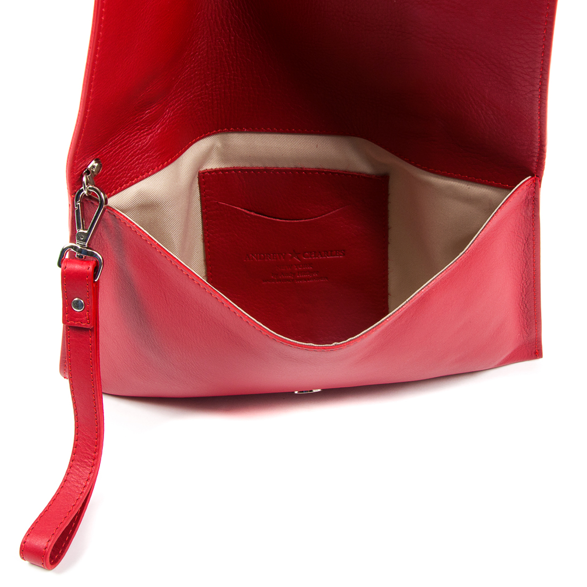 Borsa a mano da donna Andrew Charles rossa CORY