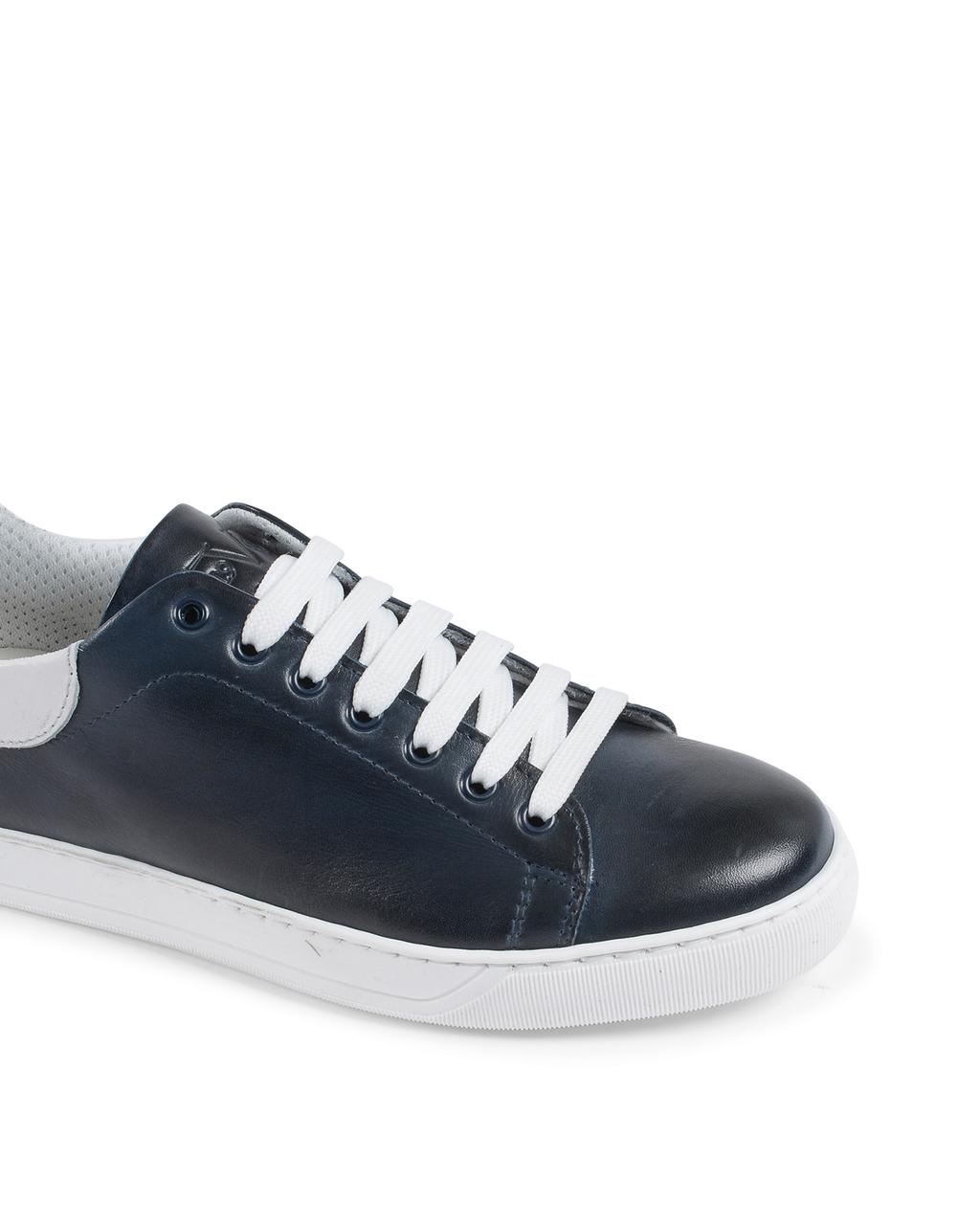 Sneaker Uomo 19V69 Italia Blu Bianco 2120 CRUST BLU PELLE BIANCO