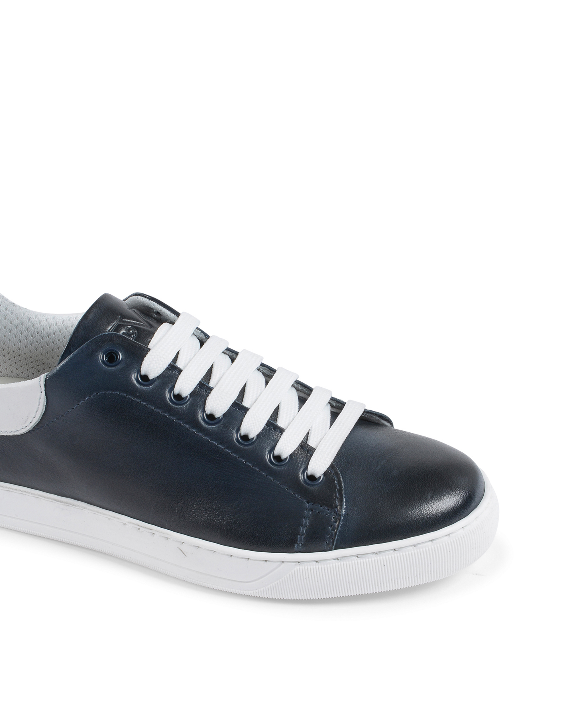 Sneaker Uomo 19V69 Italia Blu Bianco 2120 CRUST BLU PELLE BIANCO