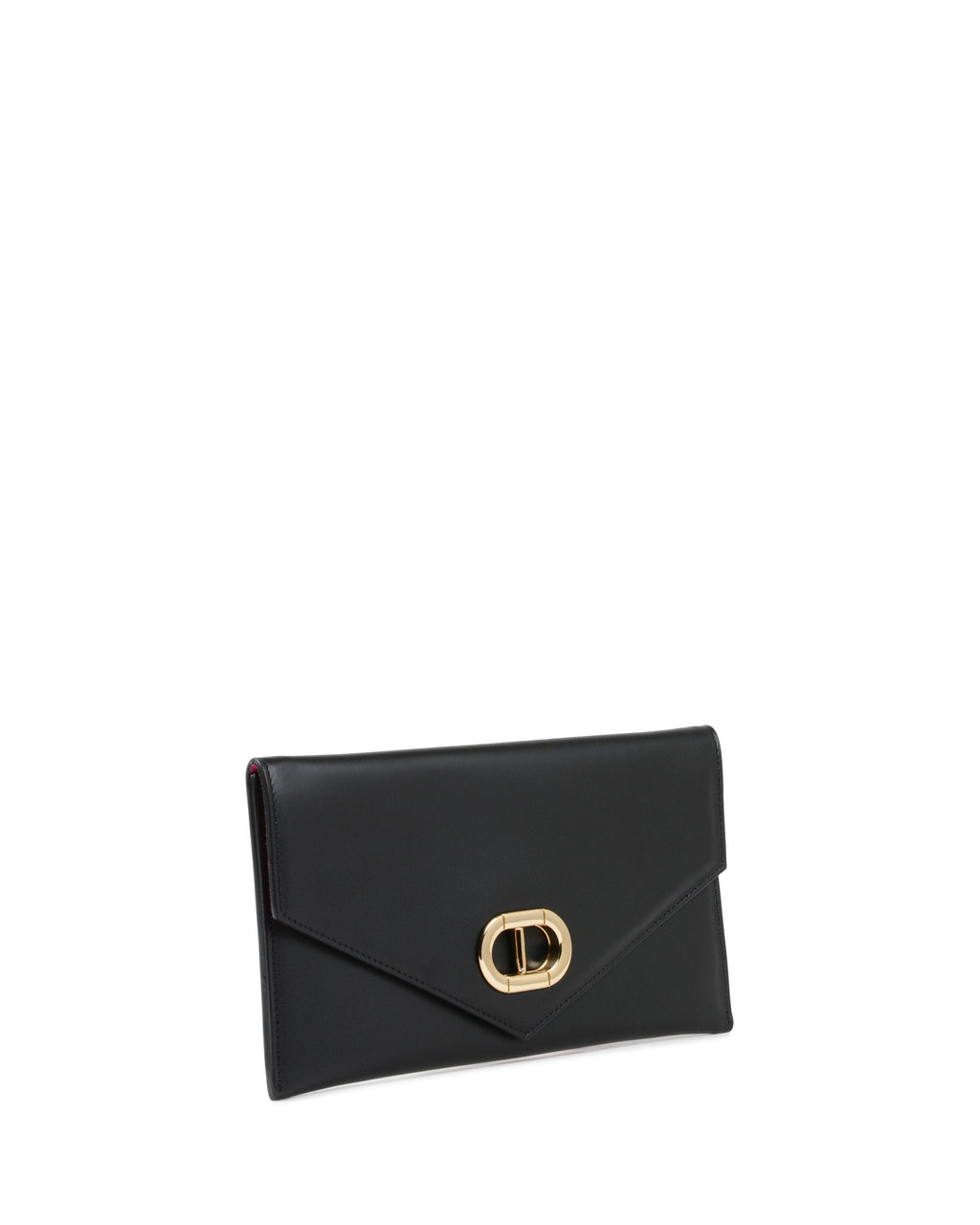 Pochette in pelle nera