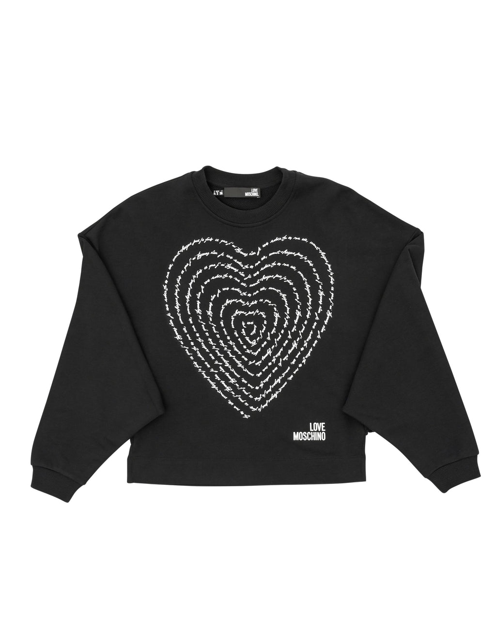 Felpa da donna Love Moschino W 6 431 02 M 4055 C74 NERO