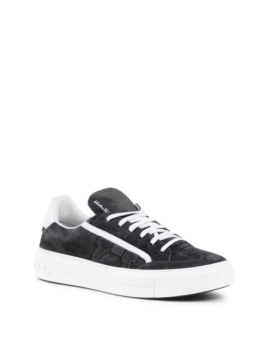 Salvatore Ferragamo Sneaker da uomo nere BORG 2