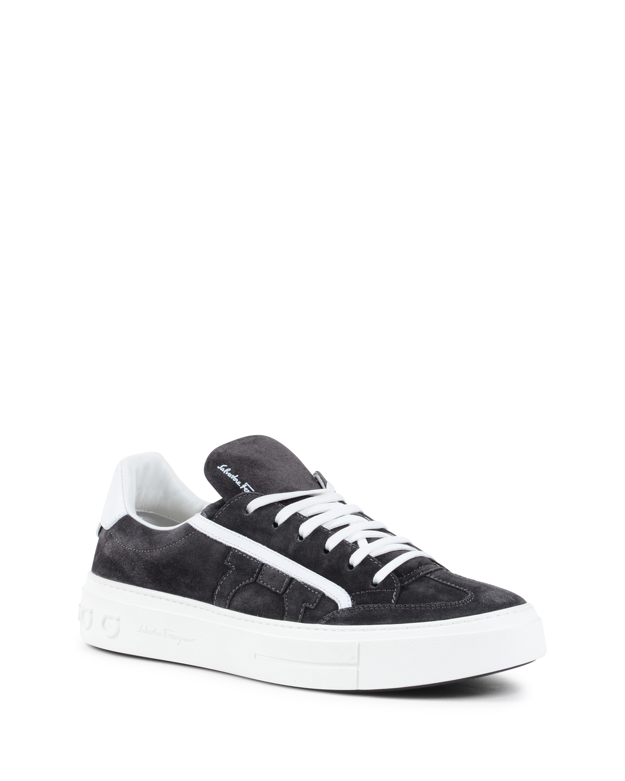 Salvatore Ferragamo Sneaker da uomo nere BORG 2