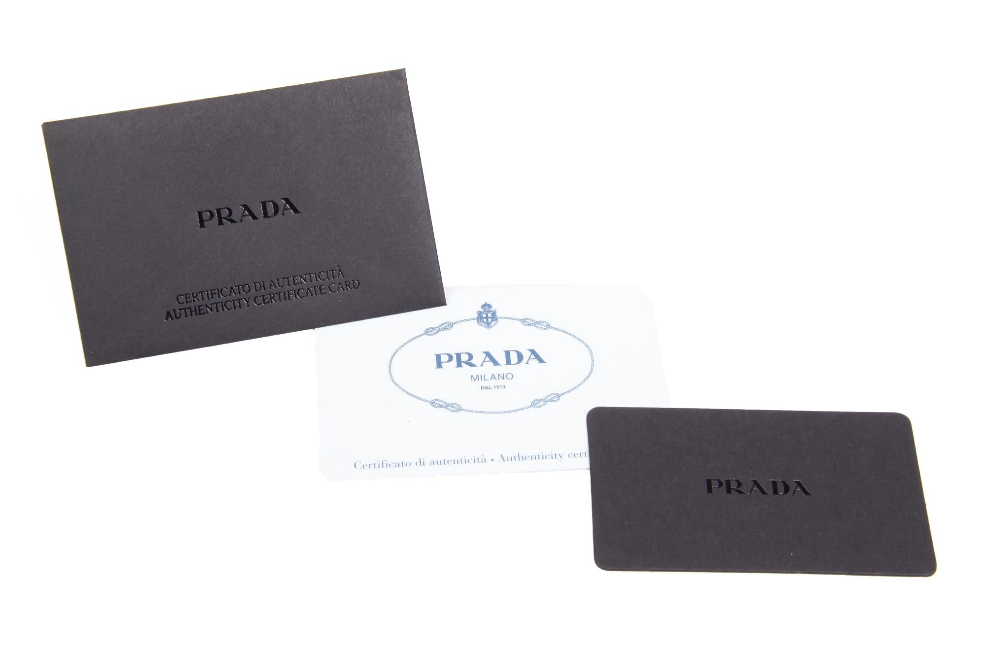 Prada Shopping Tote BR5116 Tessuto Morbido Vitello Nero