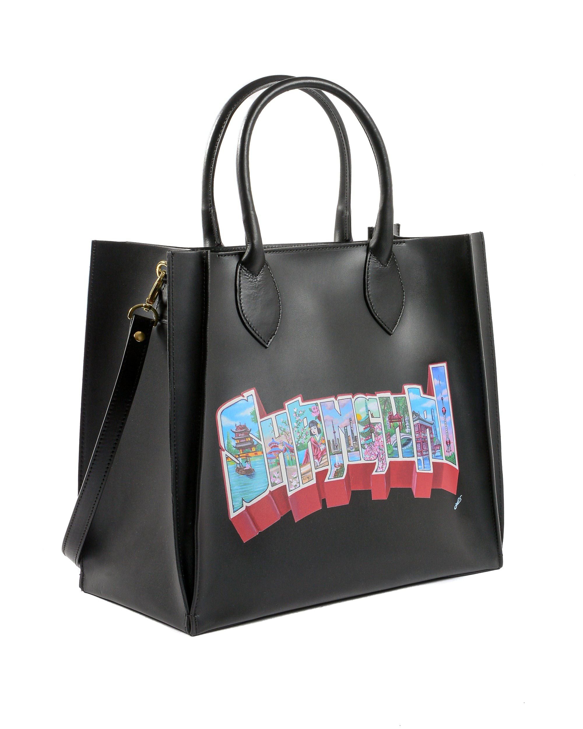 Borsa Shanghai Tote Grande - Nera