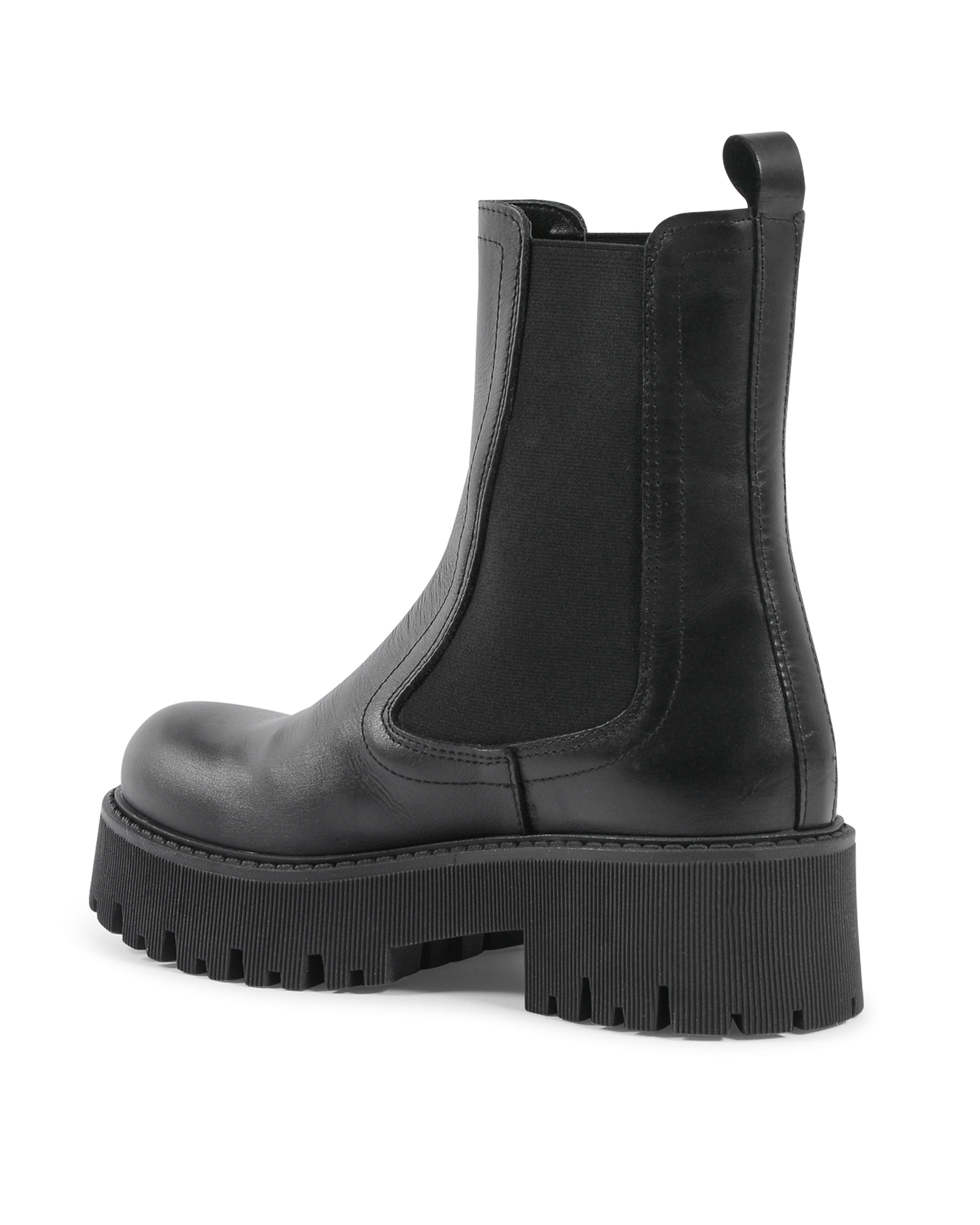 19V69 Italia Womens Short Boot Black 700-V VITELLO NERO