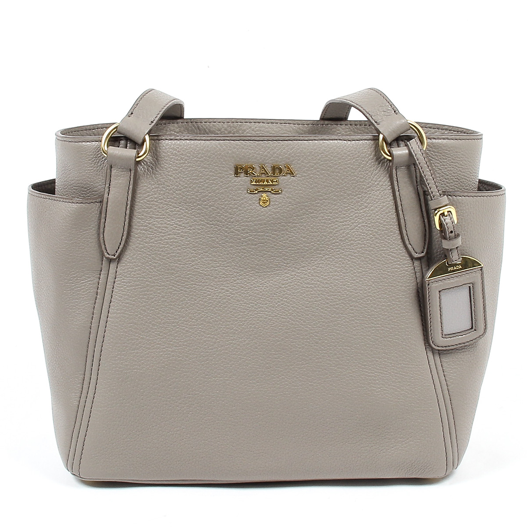 Borsa a mano Prada da donna 1BG113 UWL F0572 ARGILLA VIT DAINO