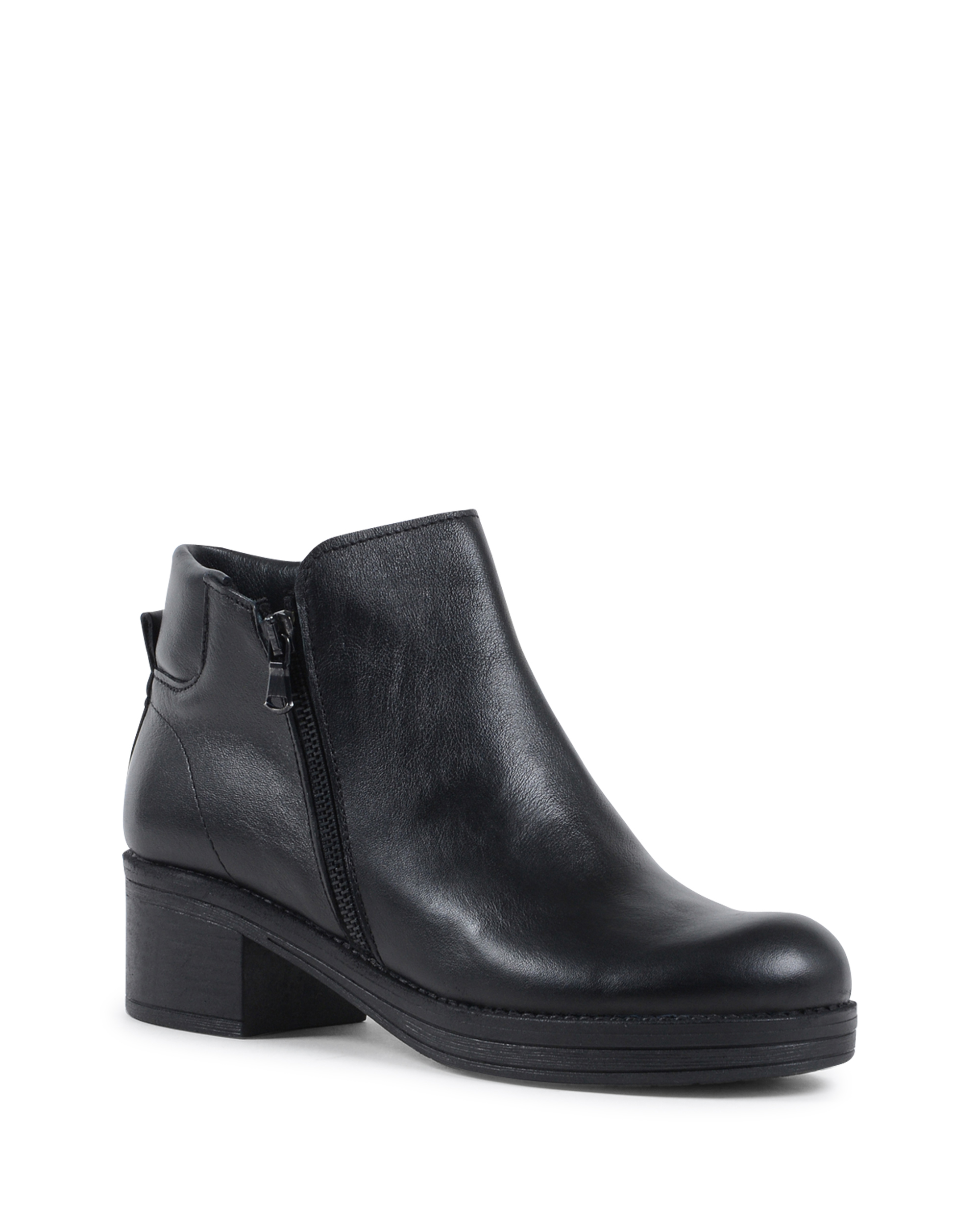 19V69 Italia Womens Ankle Boot Black 015 VITELLO NERO