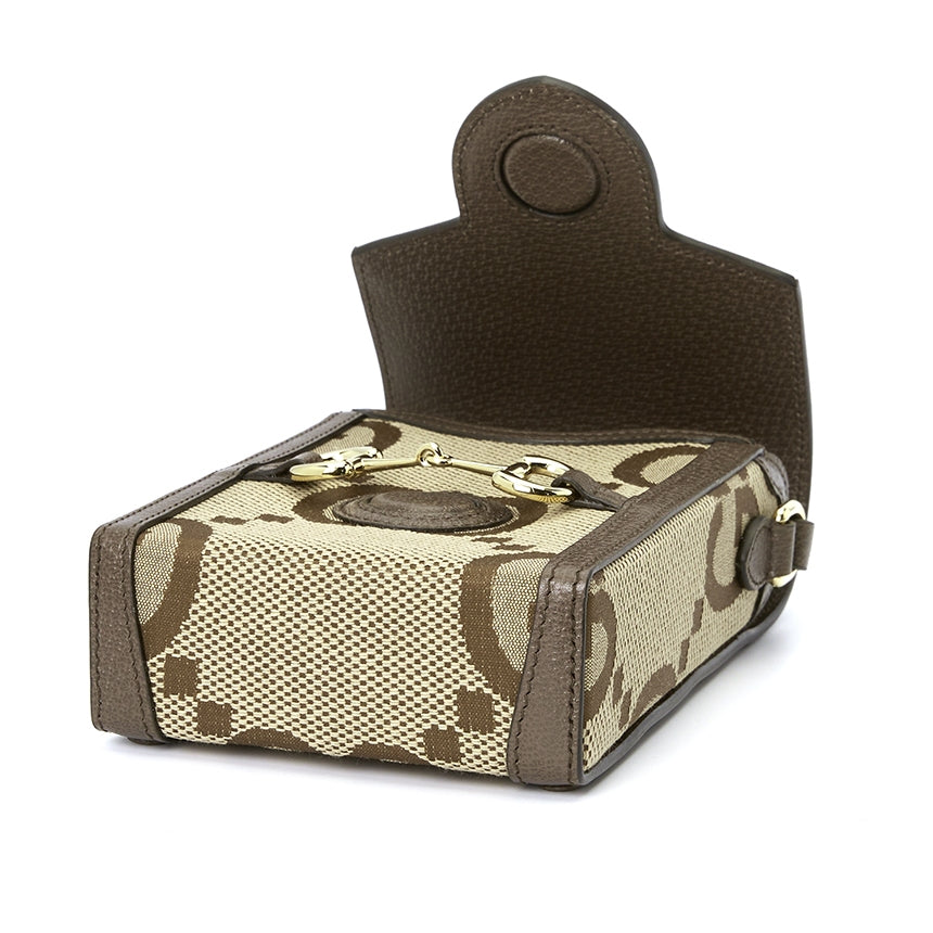 Borsa a tracolla da uomo con monogramma GG Horsebit
