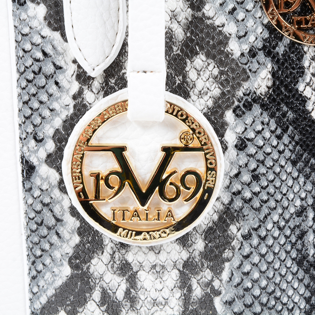 19V69 Italia Borsa da donna bianca 8000 PYTHON WHITE