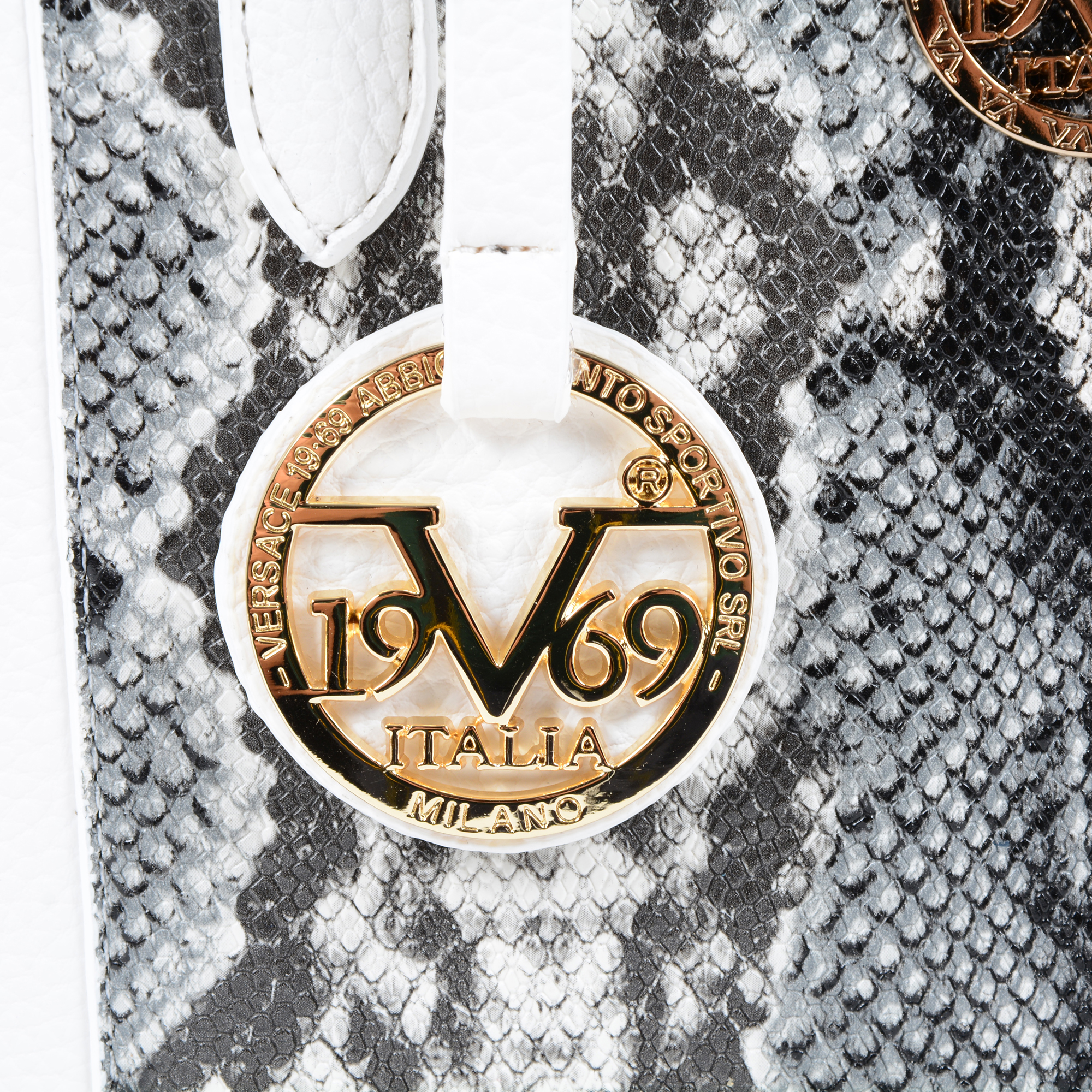 19V69 Italia Borsa da donna bianca 8000 PYTHON WHITE