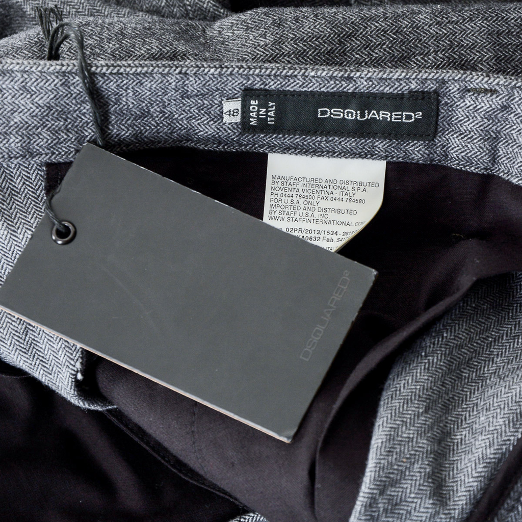 Pantaloni da uomo Dsquared2 grigi