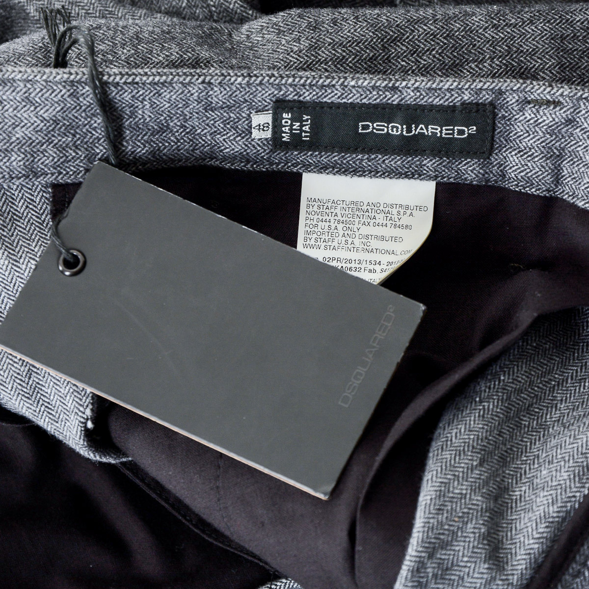 Pantaloni da uomo Dsquared2 grigi